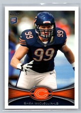Shea McClellin 287 2012 Topps RC Rookie Chicago Bears Card. rookie card picture