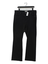Levi’s Women's Jeans W 37 in Black Cotton with Polyester, Elastane Flared