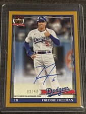 2026 Topps Series 1 - Freddie Freeman Auto 1991 On-Card Autograph Gold /50