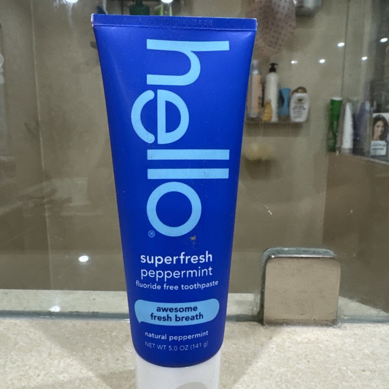 Hello Superfresh Peppermint Fluoride Free Toothpaste 5 oz Natural Peppermint