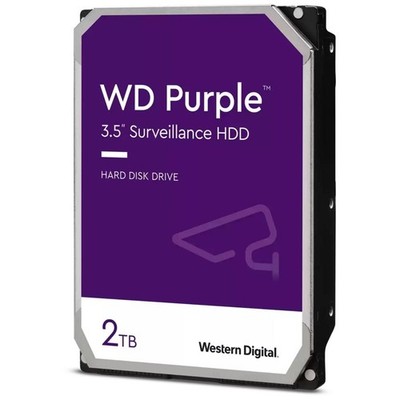 Western Digital Purple Surveillance 2TB Interne Festplatte 3,5'' SATA3 (WD23PURZ