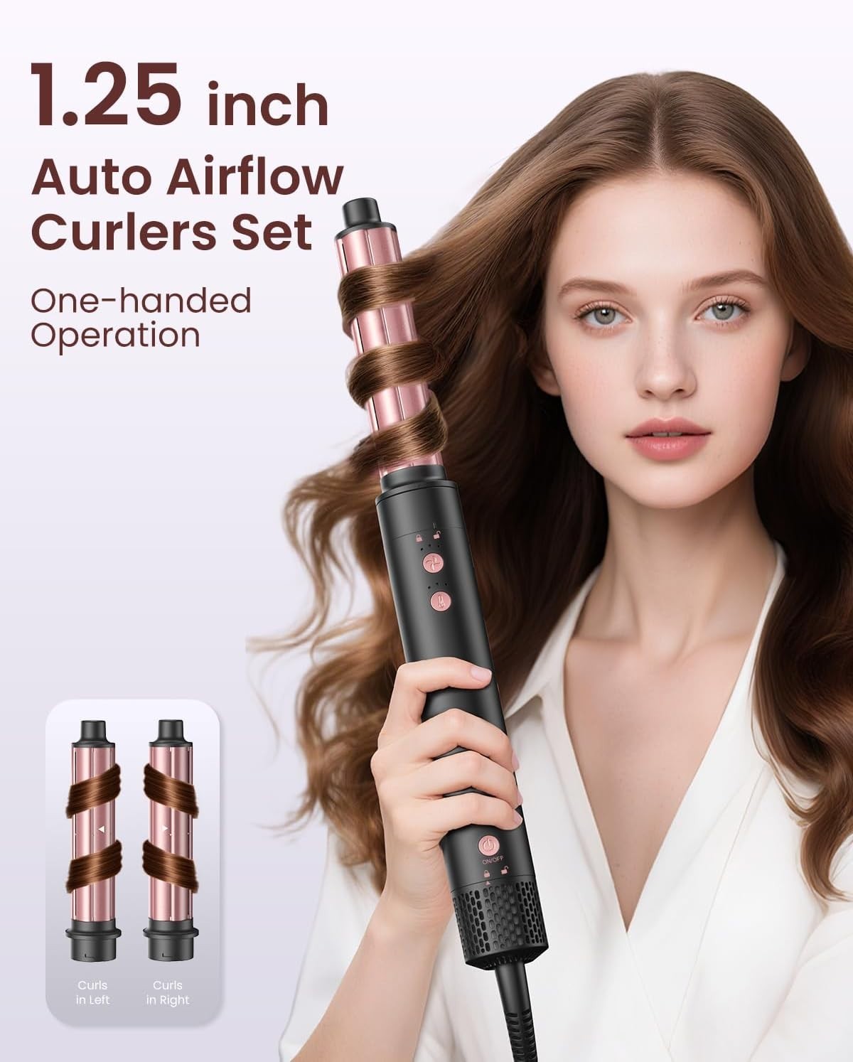 Kinked 5-in-1 Hot Air Styler Wrap, High-Speed Hair Dryer Brush