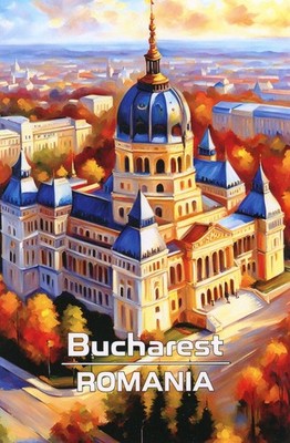 Bucharest, Romania (Address Side Blank) --New POSTCARD