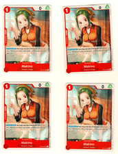 Set Of 4 Makino OP13-015 Uncommon One Piece Trading Card