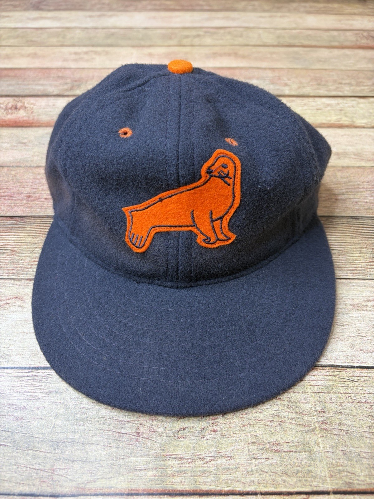 VTG Ebbets Field Flannels San Francisco Seals 1940s Fitted Hat Cap Size 7 3/8