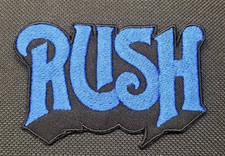 Rush Logo Embroidered Blue Patch Approx 2.25x3.5 Iron On Sew On