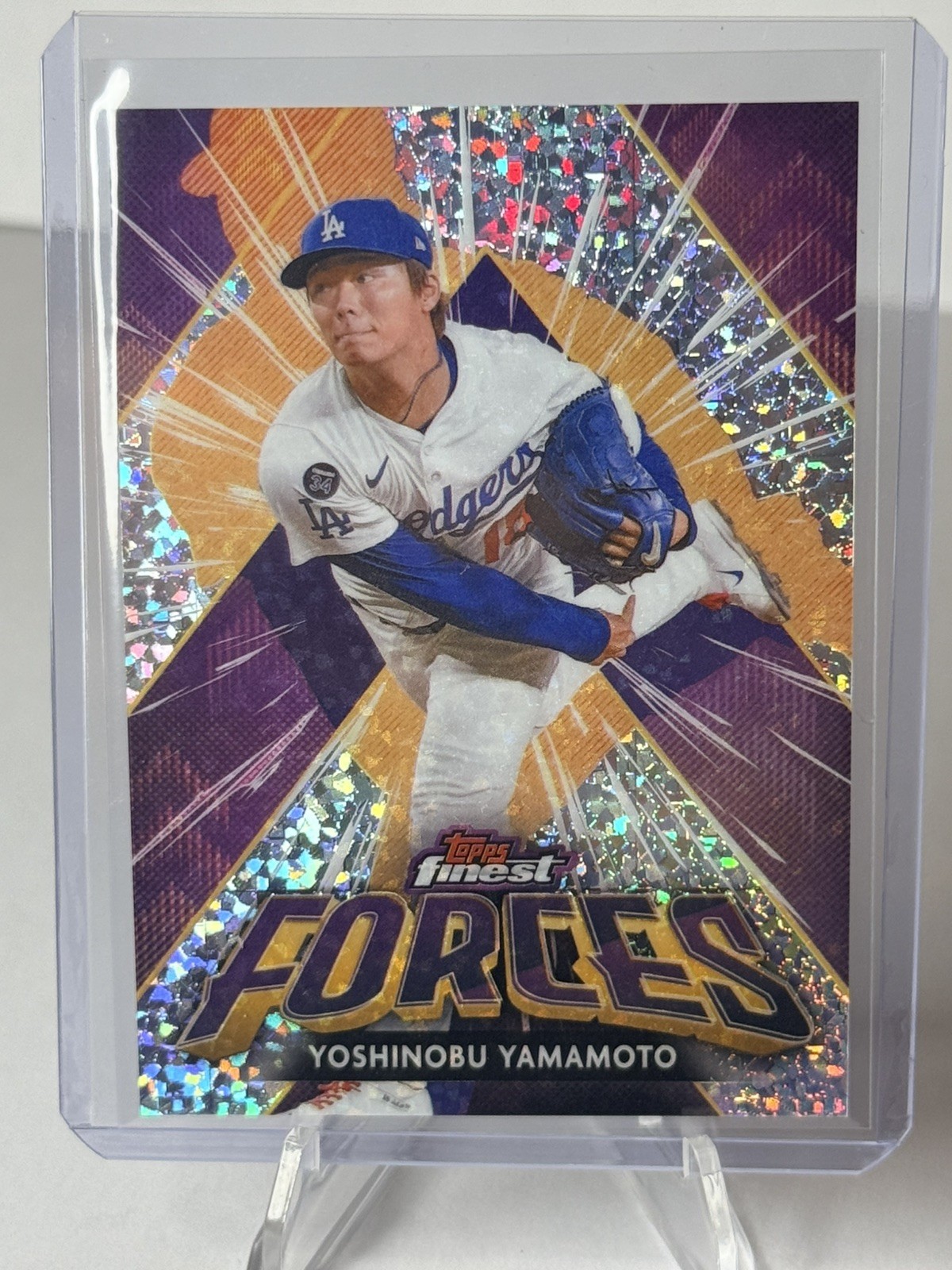 Yoshinobu Yamamoto #FIF-12 Baseball Cards 2026 Topps Finest Forces trading card — raw and PSA graded price guide