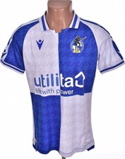 Bristol Rovers 2021/2022 Home Football Shirt Macron Size S Utilita Jersey Blue