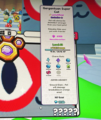 Pet Simulator 99 Gargantuan Super Cat   signed  