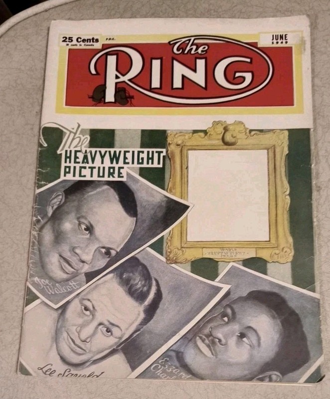 RING MAGAZINE JUNE 1949 HEAVYWEIGHTS LEE SAVOLD JOE WALCOTT EZZARD CHARLES COVER
