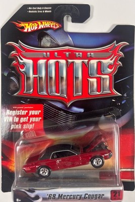 Hot Wheels Ultra Hots 2006 '68 Mercury Cougar 21/36 Red Real Riders NOC J4012 