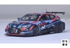 1/43 Diecast Miniature Car Hyundai Veloster N ETCR France Pau 2021 Purple Navy