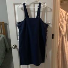 Viking Apron Dress / Over Dress Norse Dk Blue...