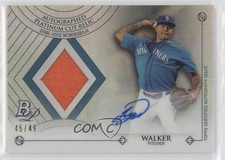 2014 Bowman Platinum Cut Relic 45/49 Taijuan Walker #APC-TW Auto o1h