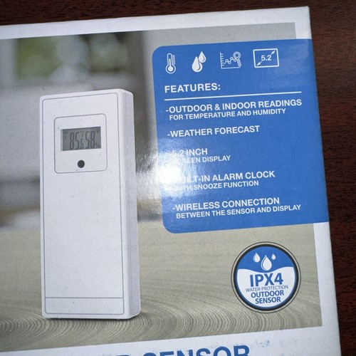 Digital Essentials WEATHER STATION w/OUTDOOR SENSOR #SA-0201 - Picture 2 of 4