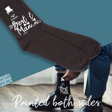 Personalised wedding socks, Groom, Best Man, Groomsman Gift set wedding socks Be