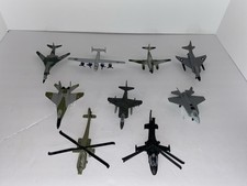 Maisto Military Aircraft Lot Of 9 Metal Diecast - Jets And Helicopters- Plz READ