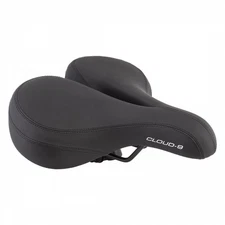 Cloud-9 Unisex Bicycle Comfort Seat XL Memory Foam Air Flow Relief Channel Black