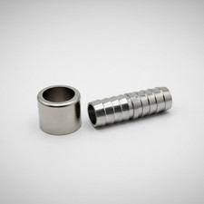 One 58 Hose Splice And Ferrule Nickel-plated Brass And Aluminum By Dramm One 58 Hose Splice And Ferrule Nickel-plated Brass And Aluminum By Dramm