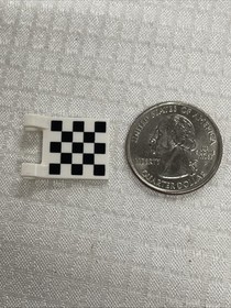 LEGO PART 2335pr0019 Flag 2 x 2 Square [Thin Clips] with Checkered Print