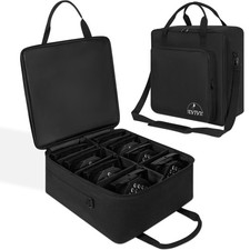 8 Par Spotlight Bag Stage Lighting Storage Bag 5/16'' Padded 8 Par Lights Bag...