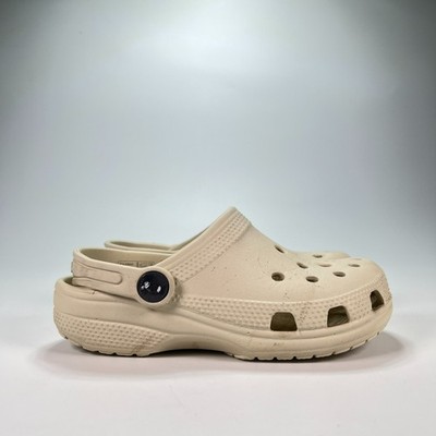 Crocs Classic Clog Beige Slip-On Sandals Lightweight Shoes