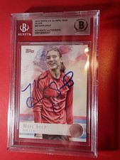 Hope Solo 2012 Topps Silver Beckett Slabbed Signed Rookie Authentic Auto