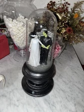 Universal Monsters Frankenstein Bride Animated Light Cloche Gemmy Halloween 12"