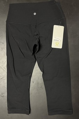 lululemon Align  High-Rise Crop 17  Black Leggings Size 8 New With Tags