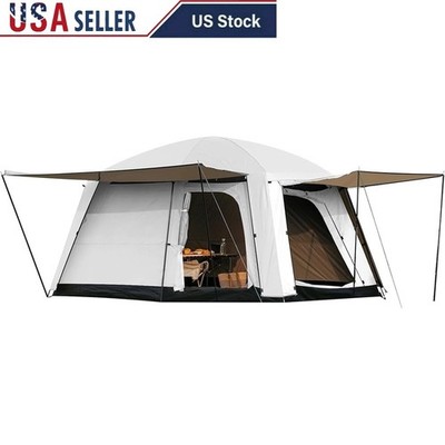 4-6 Person Waterproof Camping Tent W/ Expandable Porch & Good Ventilation New