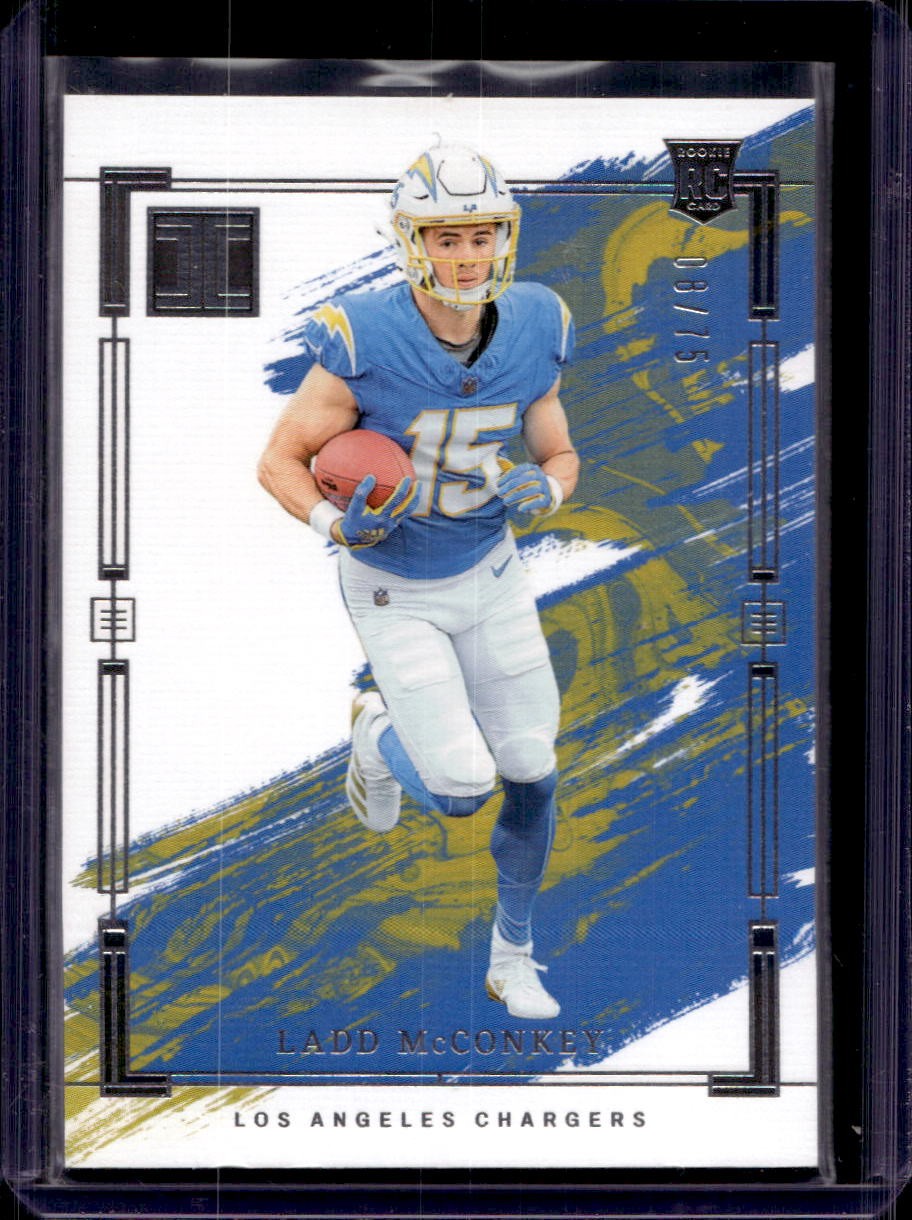 Ladd McConkey 2024 Panini Impeccable #86 Rookie #8/75