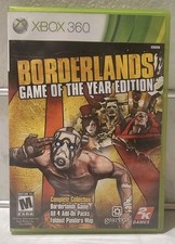 Xbox 360 Borderlands Game of the Year Edition Case Manual Only No Disc
