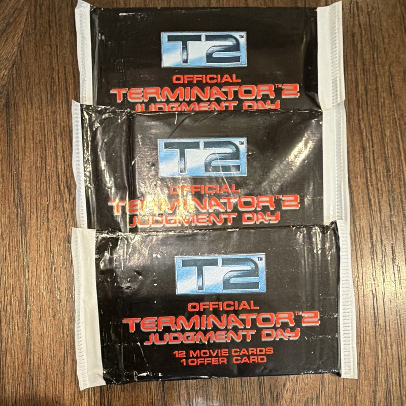 Impel 1991 Official Terminator 2: Judgment Day Trading Card Pack Lot 3 - 12