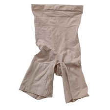 Spanx Women's Shapewear Bodysuit High Waisted Nude Tan Slimming Tummy Small