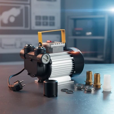 MUCOLA 60L/min Heizölpumpe Dieselpumpe Selbstansaugend Ölabsaugpumpe 230V