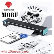 Portable Wireless A4 Bluetooth Thermal Inkless Mobile Printer Phomemo M08F Lot