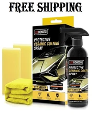 Ceramic Coating Spray for Cars - Shiny Car Stuff, Hydrophobic Car Wax Spray 10oz