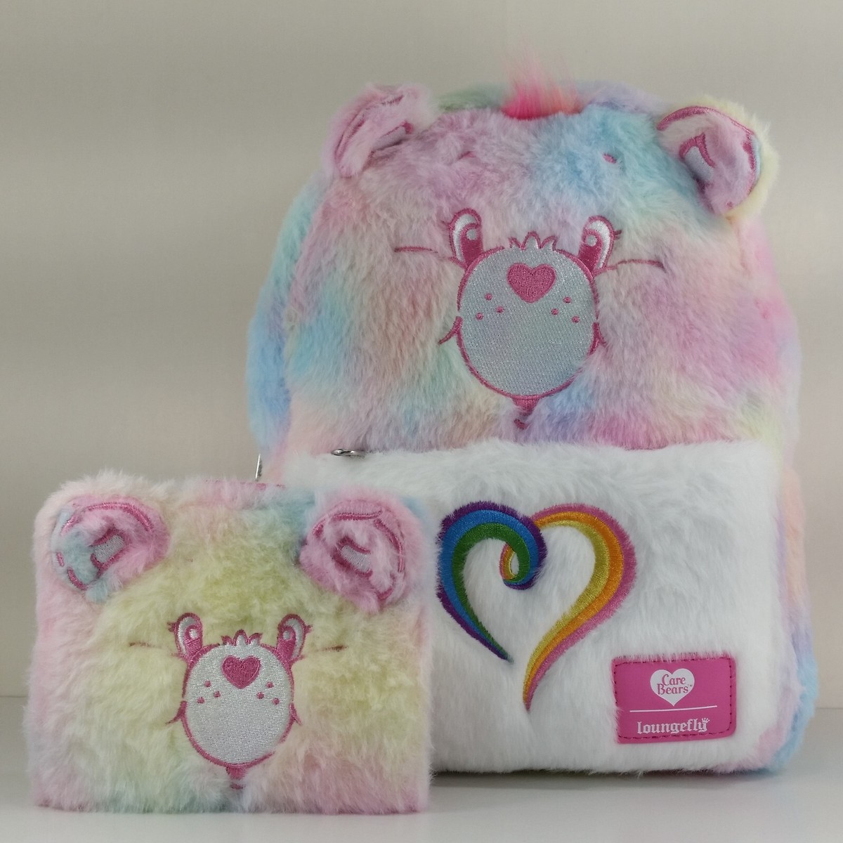 NEW Loungefly Care Bears Cheer CHRISTMAS‎ Snowman Fun Backpack AND Wallet Set Loungefly Care Bears Candy Hearts Valentines Day Mini  main image 2