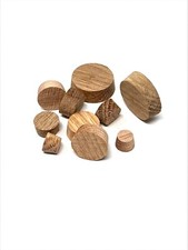 8mm - 50mm Oak Grain Solid Wood Plug Concealing Tapered Oak