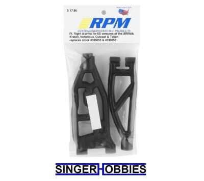 RPM 81602 ARRMA Kraton/Outcast 6S Front Right Upper/Lower Suspension Arm Set HH