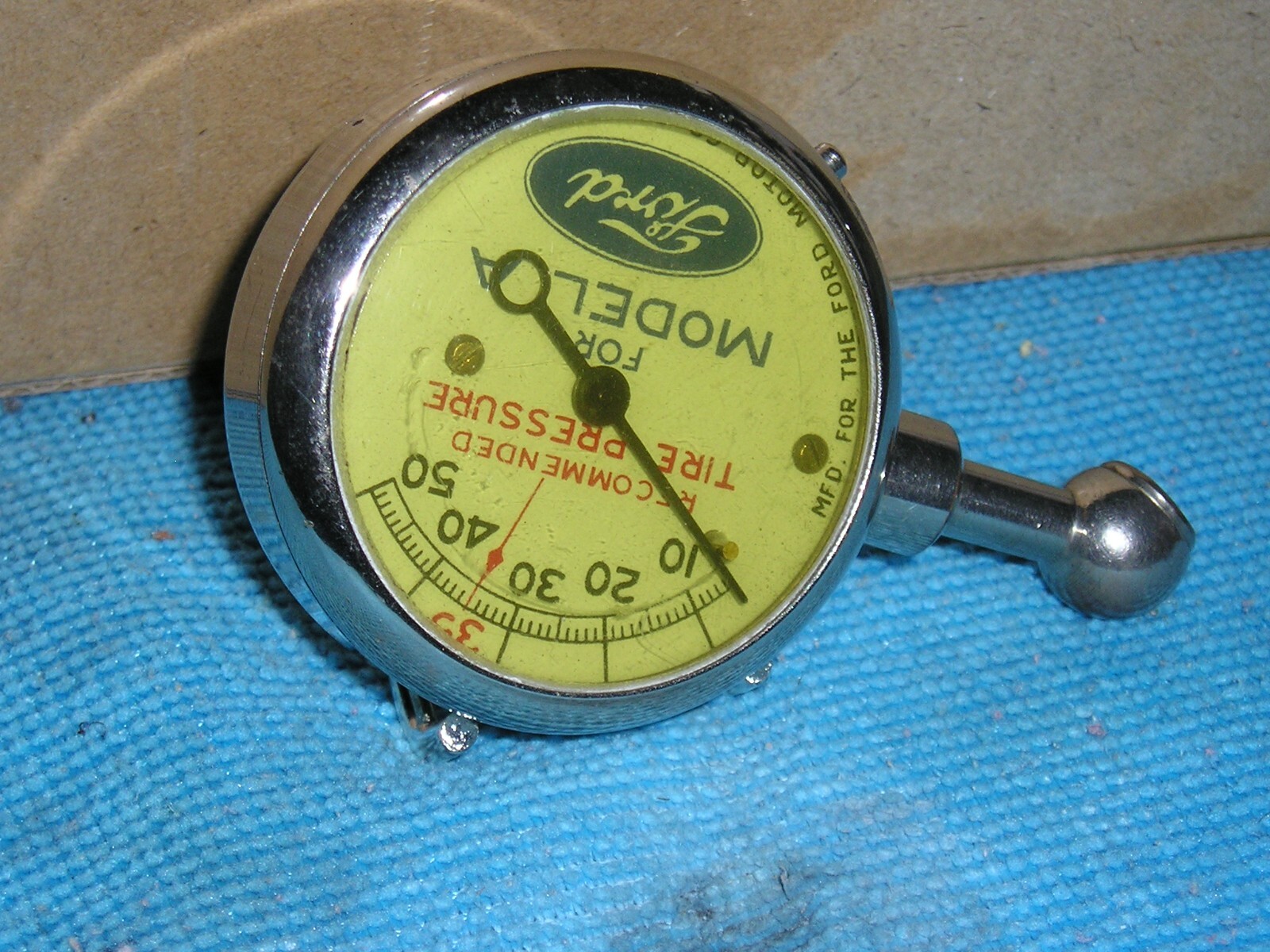 Beautiful Antique US Model A Ford Tire Gauge Vintage Tool Kit Extra