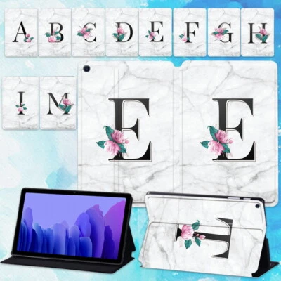 Custodia tablet supporto pelle iniziali per Samsung Galaxy Tab serie A/E/S + penna