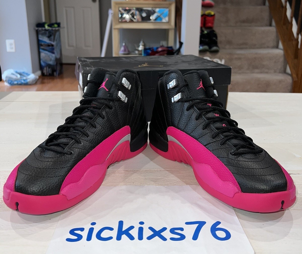12s pink and black