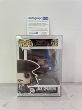 Johnny Depp Signed Jack Sparrow Funko Pop Pirates of Caribbean 273 ACOA