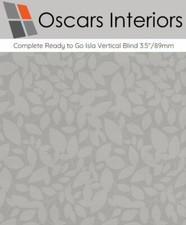 Complete Ready To Go Isla Quality Vertical Blind Cord & Chain Operation 3.5"