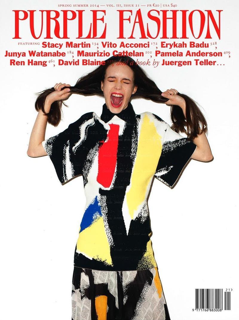 PURPLE FASHION Vol 3 #21 S/S 2014 STACY MARTIN Pamela Anderson JULIA NOBIS @ N/M