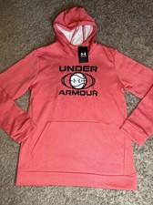 NEW Boy's Under Armour Red Basketball Hoodie Size XLarge MSRP 40.00