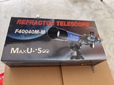 MaxUSee F40040M-M Kids Refractor Telescope 400x40mm 10x42 HD Monocular BAK4