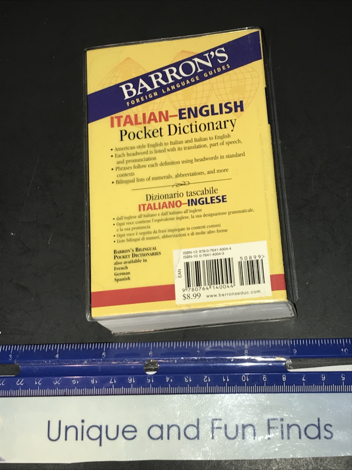 Barron's ItalianEnglish Pocket Dictionary Dizionario Tascabile