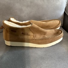 Sperry Mens Moc-Sider Suede Slip On Indoor/Outdoor Shoes Loafers Tan Size 13M